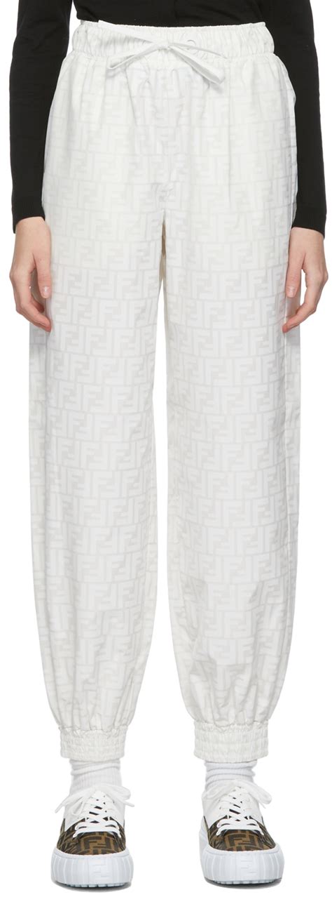 fendi white puffer|fendi pants.